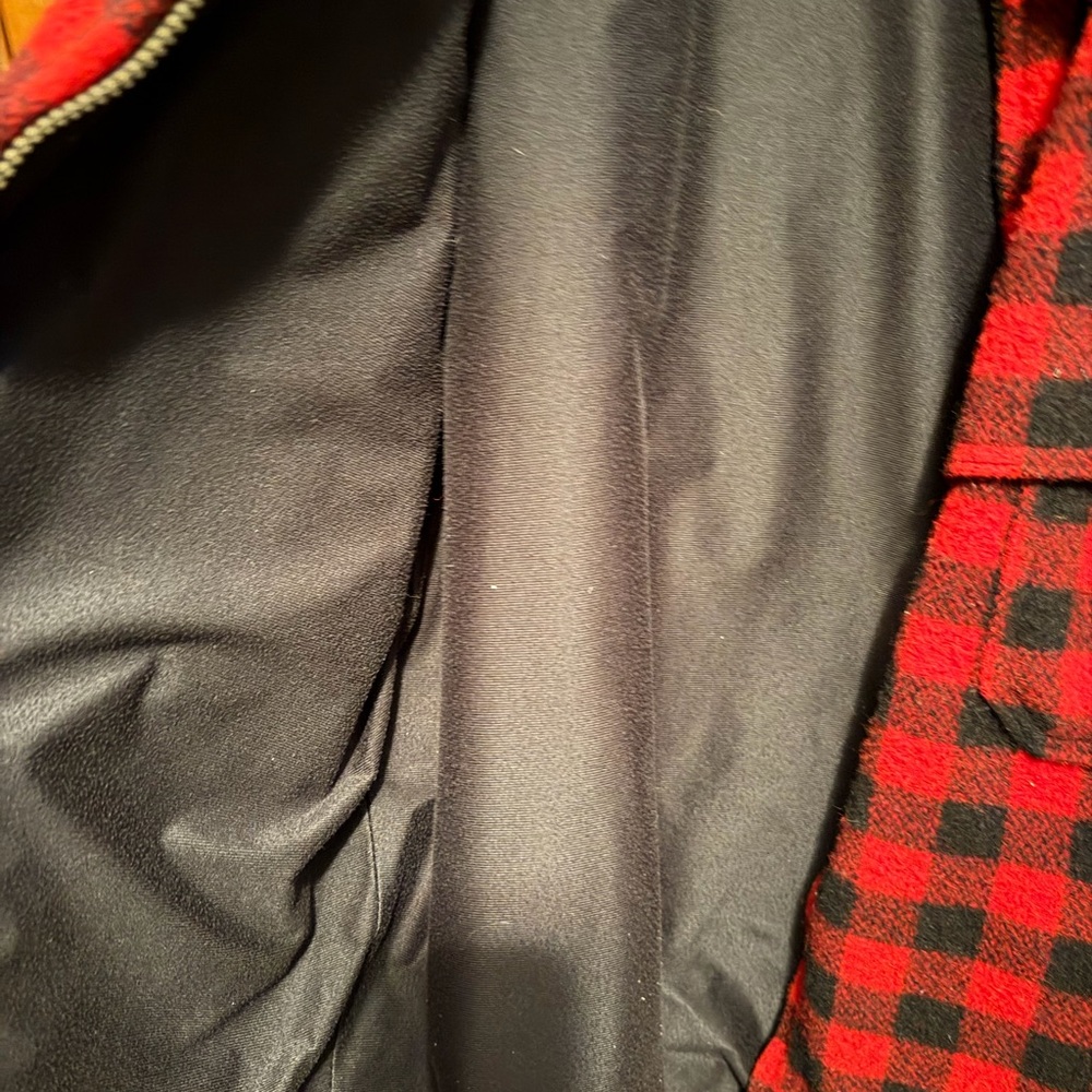 Vintage Woolrich Men's Red & Black Buffalo Check Field Jacket - Picture 3 of 5